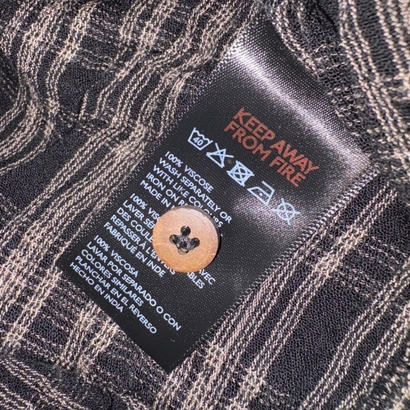 Urban Outfitters check tiered mini dress oversized long sleeve size small - Picture 11 of 12